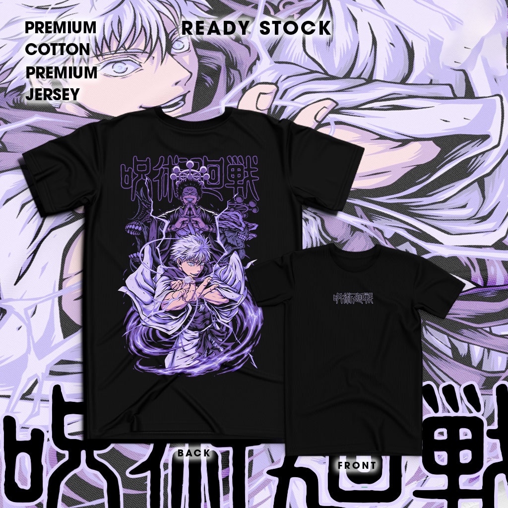 พร้อมส่ง 【HOT】 [100% Cotton]Baju gojo vs sukuna jujutsu kaisen anime T-Shirt Unisex Tee