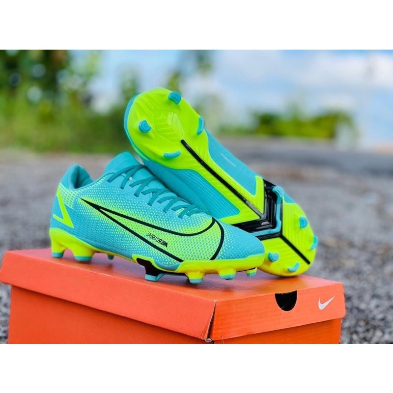 รองเท้าฟุตบอล Nike Mercurial Vapor 14 Academy impulse pack ราคาถูก FG รองเท้าฟุตบอลกลางแจ้งรองเท้าผู