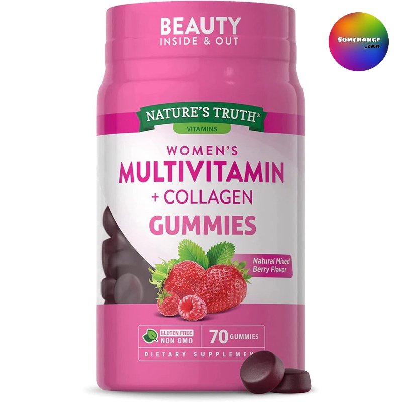Nature’s Truth Women’s Multivitamin + Collagen Gummies (30/70กัมมี่) กัมมี่วิตามินรวมผู้หญิง