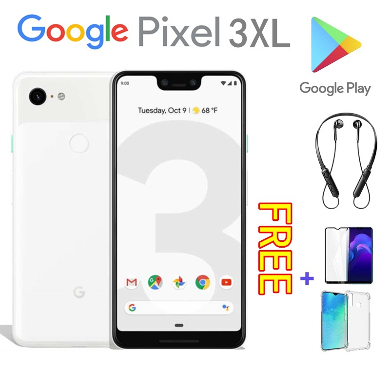 Google Pixel สมาร์ทโฟน 3 XL 3xl 6.3 นิ้ว 64GB 128GB ROM + แรม 4GB Qualcomm SDM845 Snapdragon 845 มือสอง 95% ใหม่ Android