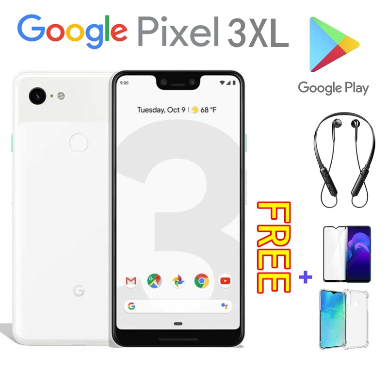 Google Pixel สมาร์ทโฟน 3 XL 3xl 6.3 นิ้ว 64GB 128GB ROM + แรม 4GB Qualcomm SDM845 Snapdragon 845 มือ