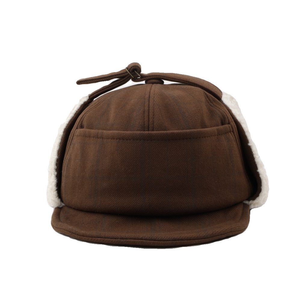 หมวกขนแกะ ป้องกันหู ให้ความอบอุ่น เหมาะกับฤดูใบไม้ร่วง และฤดูหนาว สําหรับผู้ชาย และผู้หญิง เล่นสกี - รูปที่ 3