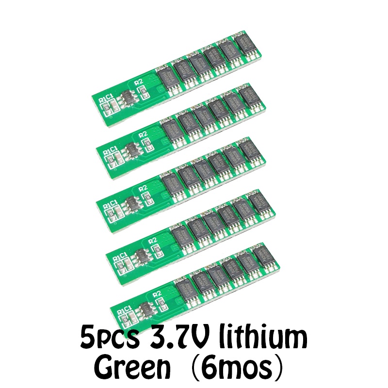 5pcs 1S 15A 3.7V Li-ion 3.2V LifePo4 6MOS BMS PCM แบตเตอรี ่ ป ้ องกัน PCM สําหรับ 18650 แบตเตอรี ่ 