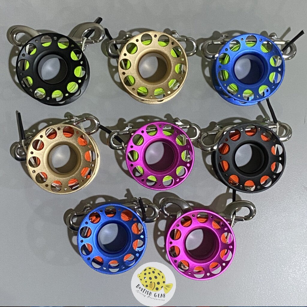 BFG - SMB REEL + Spool 15 m. with Double Bolt Snap รอก อันเล็ก ยาว 15 เมตร พร้อม ขอเกี่ยว