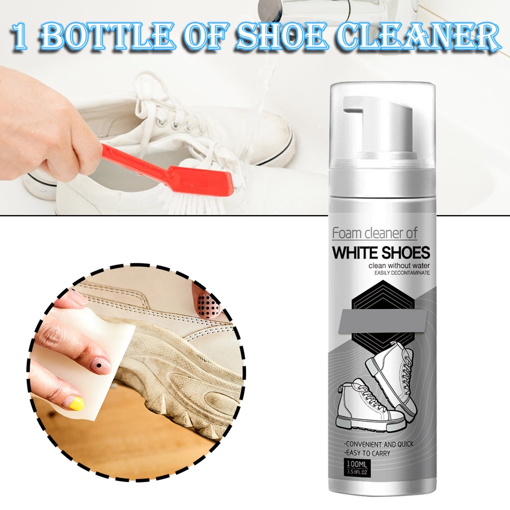 Shoe Cleaner Foam Shoe Cleaner Spray With Brush 100ml Shoe Cleaner