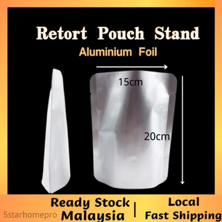 Retort Pouch Stand ถุงฟอยล์อลูมิเนียมอาหารอุณหภูมิสูง 121C พร้อม Tear立高温