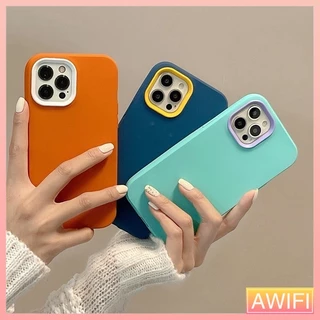🔥AWIFI🔥เคสประกบสีพื้นมาใหม่ สำหรับรุ่น 15 15 PRO 15PROMAX Plus 11 11pro 12pro 12promax 13 13promax 13pro 14 14pro #028
