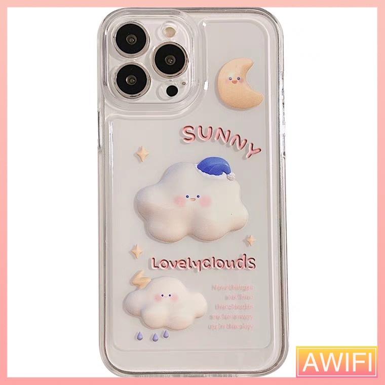 AWIFI เคสโทรศัพท์ แบบนิ่ม สำหรับ16 15 14 13 13PRO 13PROMAX 11 pro max xs max xr 7 8 plus 12 pro max#134