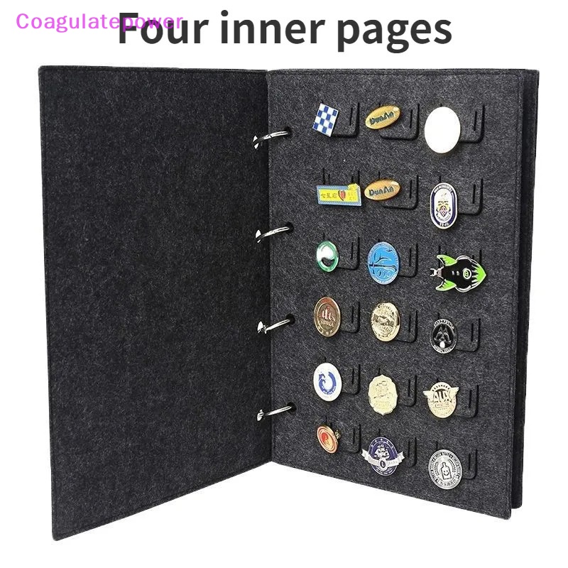 กล่องเก็บเข็มกลัด โลหะ ผ้าสักหลาด ลาย Coa Felt Pin สําหรับโรงเรียน