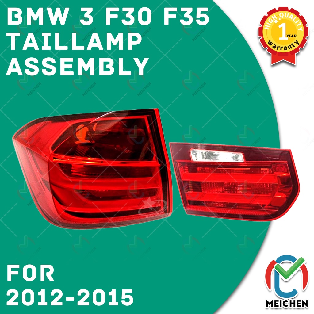 ไฟท้าย ไฟเบรก ไฟหยุด สําหรับ BMW 3 Series F30 (2012~2015) 316I 318I 320I เสื้อ​ไฟท้าย ไฟท้าย​แต่ง ไฟท้ายไฟเบรค​ ไฟเลี้ยว Taillamp Taillight ไฟท้าย​ พร้อมทับทิม ไฟท้ายกันชนหลังสําหรับ​ ทับทิมในฝาท้ายไฟท้าย ไฟเบรก ไฟสัญญาณเตือน