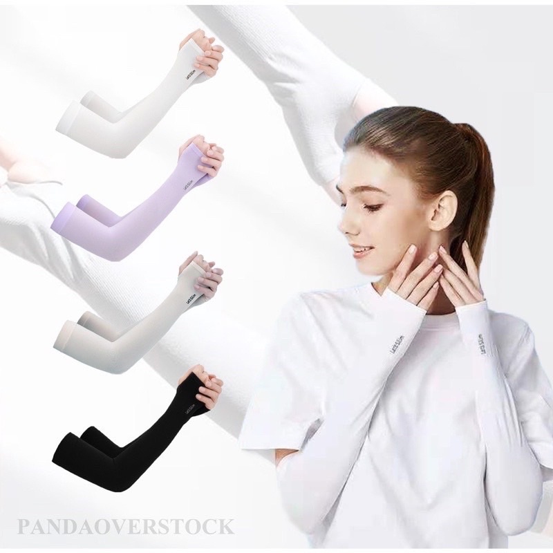 ปลอกแขนกันแดด ปลอกแขน กัน UV free size MF82