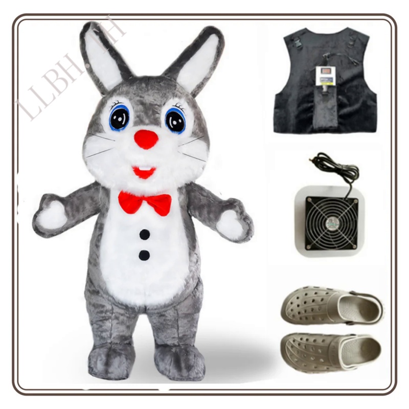 2023 Giant Rabbit Inflatable Costume Street Funny Bunny Rabbit Mascot Costume Party Cosplay Plush Do
