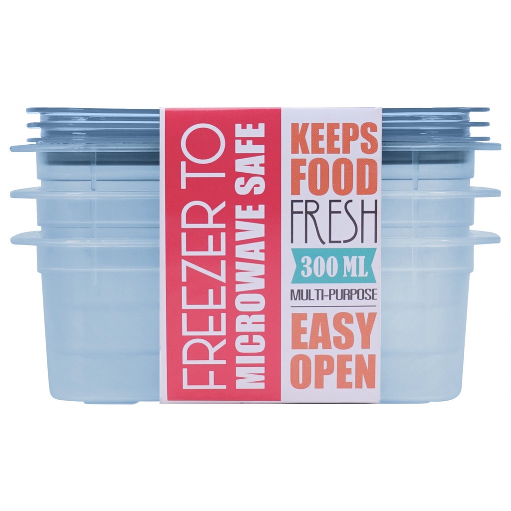 LOCAL789-JCJ Click Lock ชุดกล่องถนอมอาหาร (1x3) 300 ml. No.31324 ร้านอยู่ในไทย