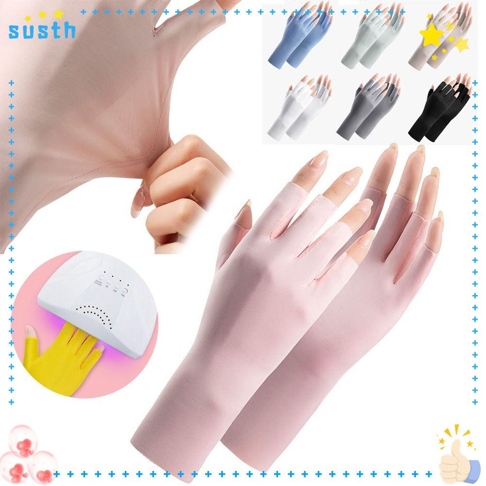 ถุงมือกันแดด ของพวกเขา, ถุงมือป้องกันรังสีรังสียูวี, ปกป้องนิ้วผิวรังสีหลักฐานเล็บศิลปะถุงมือ