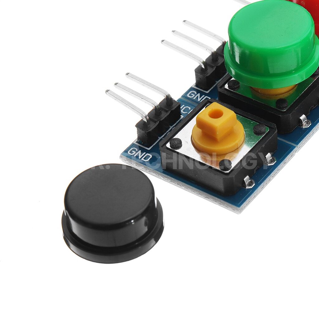 AH005 (1ชุด 5ชิ้น) โมดูล สวิทช์ปุ่มกด 5 สี Tactile Switch Module 5 Color โมดูลปุ่มกด สวิทช์ ปุ่มกด Push Button Switch