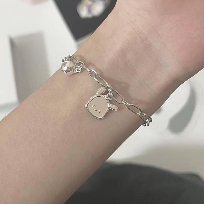 สร้อยข้อมือ สร้อยคอ แหวน รูปสุนัข Pochacco น่ารัก เหมาะกับของขวัญ สําหรับนักเรียน คู่รัก