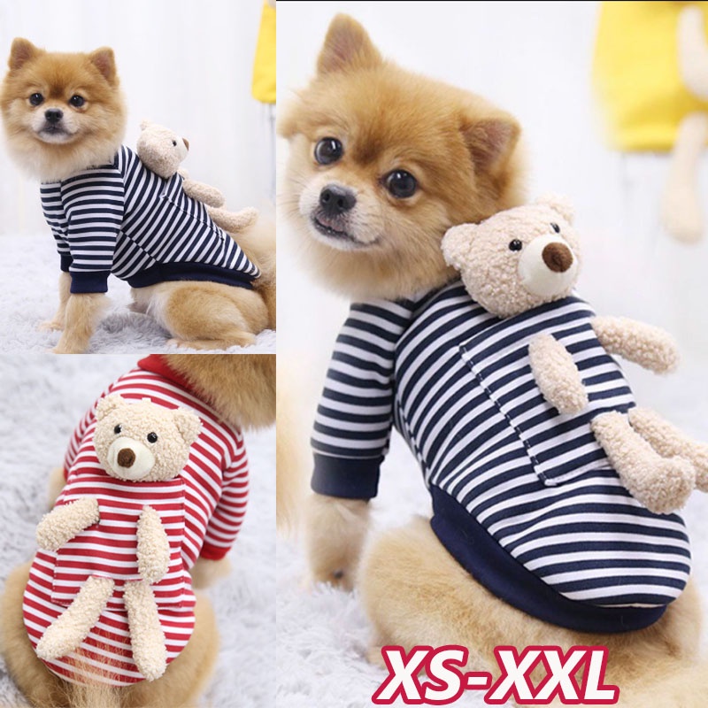 พร้อมส่ง XS-XXL เสื้อหมา สัตว์เลี้ยง ชุดแมว เสื้อผ้าสุนัข ชุดสุนัข 3 สี