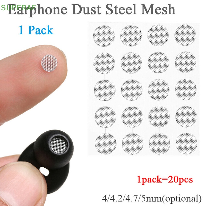 Superaf ขายดี ตาข่ายเหล็ก กันฝุ่น 4-5 มม. สําหรับหูฟัง DIY 20 ชิ้น