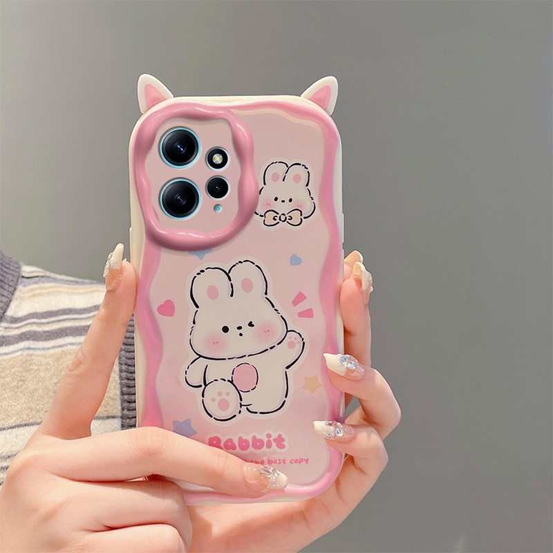 เคส redmi note 12 เคสโทรศัพท์มือถือ tpu ลายหูน่ารัก สําหรับ redmi note 12 - รูปที่ 3