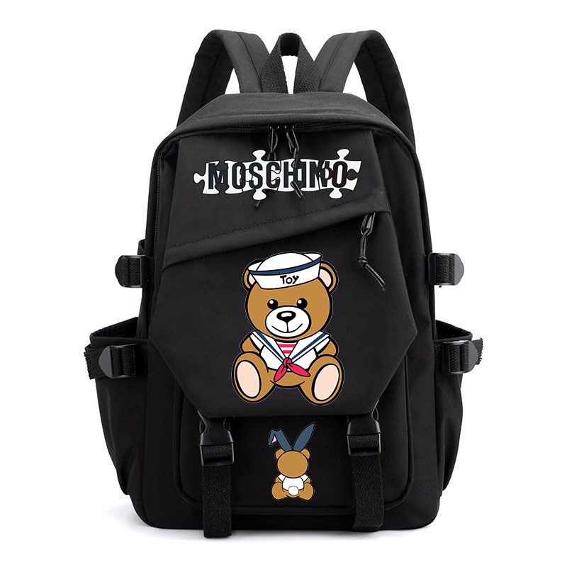 กระเป๋าเป้สะพายหลัง กระเป๋านักเรียน ขนาดใหญ่ จุของได้เยอะ ลายการ์ตูนหมีเท็ดดี้ สไตล์ญี่ปุ่น สําหรับเด็กนักเรียน  Teddy bear