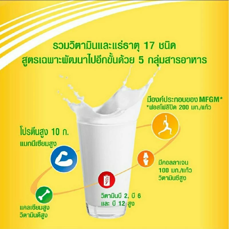 นมผงแอนลีน โกลด์ 5 ไขมันต่ำ 400-800 กรัม thumbnail 5
