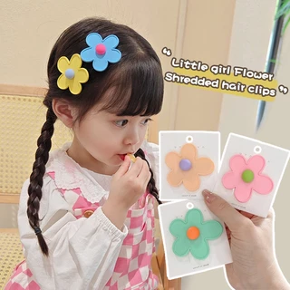 COD-ในไทย💖กิ๊บหนีบผม ใหญ่ดอกไม้สีแคนดี้ น่ารักหวาน สไตล์เกาหลีเรียบง่าย นักเรียนสำหรับผู้หญิง-Krismile.th