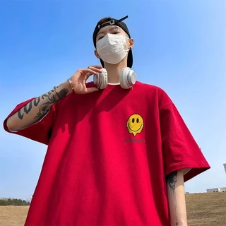 【 M-8xl 】เสื้อยืดแขนสั้น พิมพ์ลายหมี พลัสไซซ์ สไตล์เกาหลี ฮิปฮอป สําหรับผู้ชาย