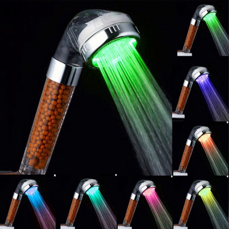 Ewth หัวฝักบัวอาบน้ํา LED แรงดันสูง ประหยัดน้ํา EWTH