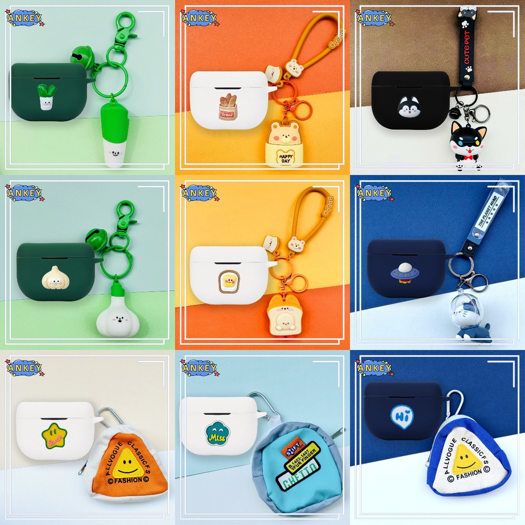 For Jabra Elite 8 Active / Elite 10 Earphone Silicone Case Bear Cartoon Earbuds Soft Protective Head