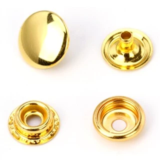 25 sets/100PCS bag 10/12.5/15/17/20mm hand pressed metal snap button rivet button clothes pants leather sewing button