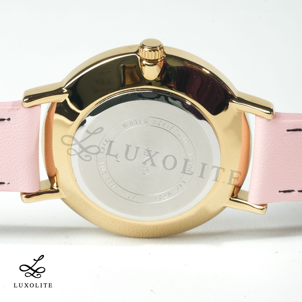 [Luxolite] Casio Ladies Analog Pink Leather Strap Watch LTPVT01GL-4B LTP-VT01GL-4B LTP-VT01GL-4BUDF