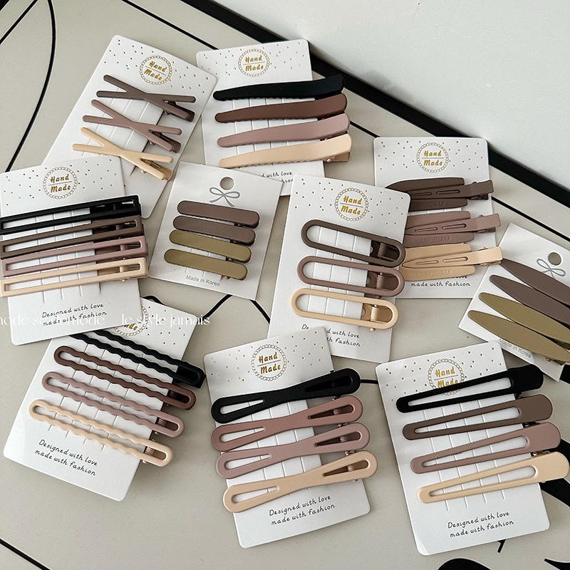 กิ๊บติดผม BB แฟชั่นเกาหลี เรียบง่าย อเนกประสงค์ สําหรับผู้หญิง 13 ชิ้น