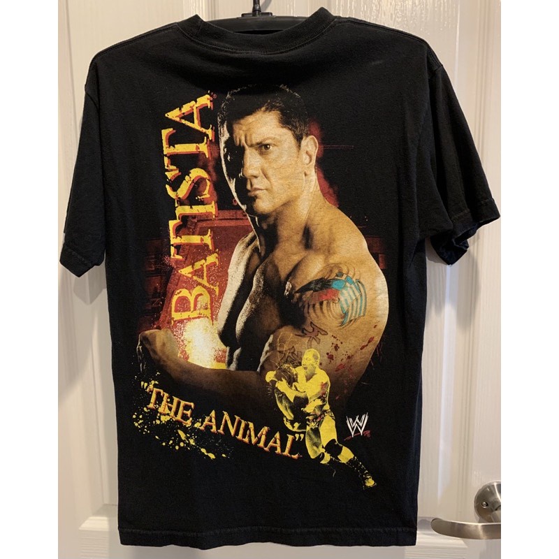 มีหลายสี Rare WWE BATISTA The Animal T-Shirt🔥☠️