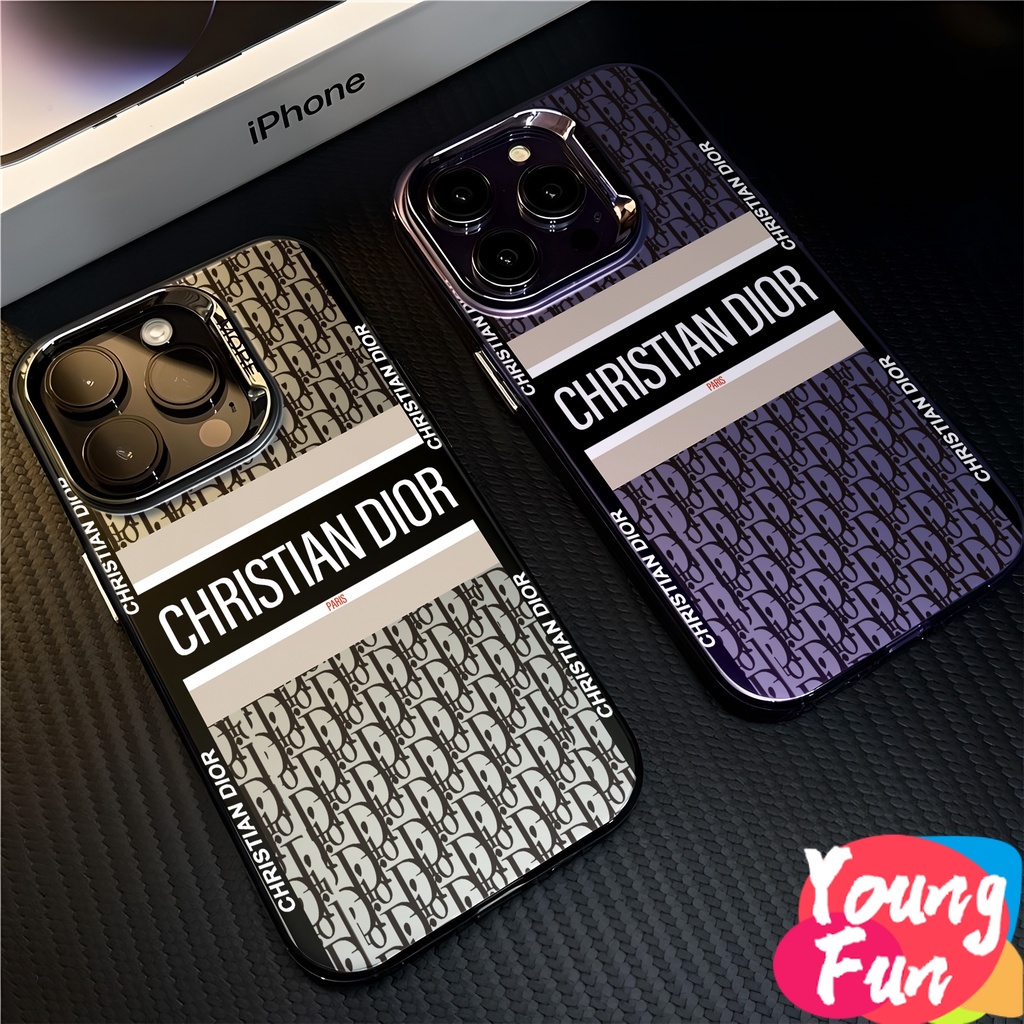 แบรนด์หรู กรณี iPhone 15 pro max 14 XR 13 11 12 Pro Max 8 7 6 6S Plus X Xs Max Se 2020 13 12 11เคสโทรศัพท์มือถือแบบนิ่ม Tpu กันกระแทก 3D ขอบโค้ง แวววาว สําหรับ