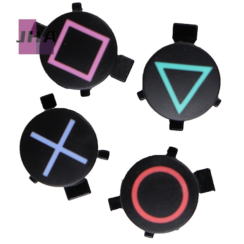 [JHA] ใหม่ อะไหล่ปุ่มควบคุม ABXY แบบเปลี่ยน สําหรับ PS4 4 ชิ้น ต่อชุด