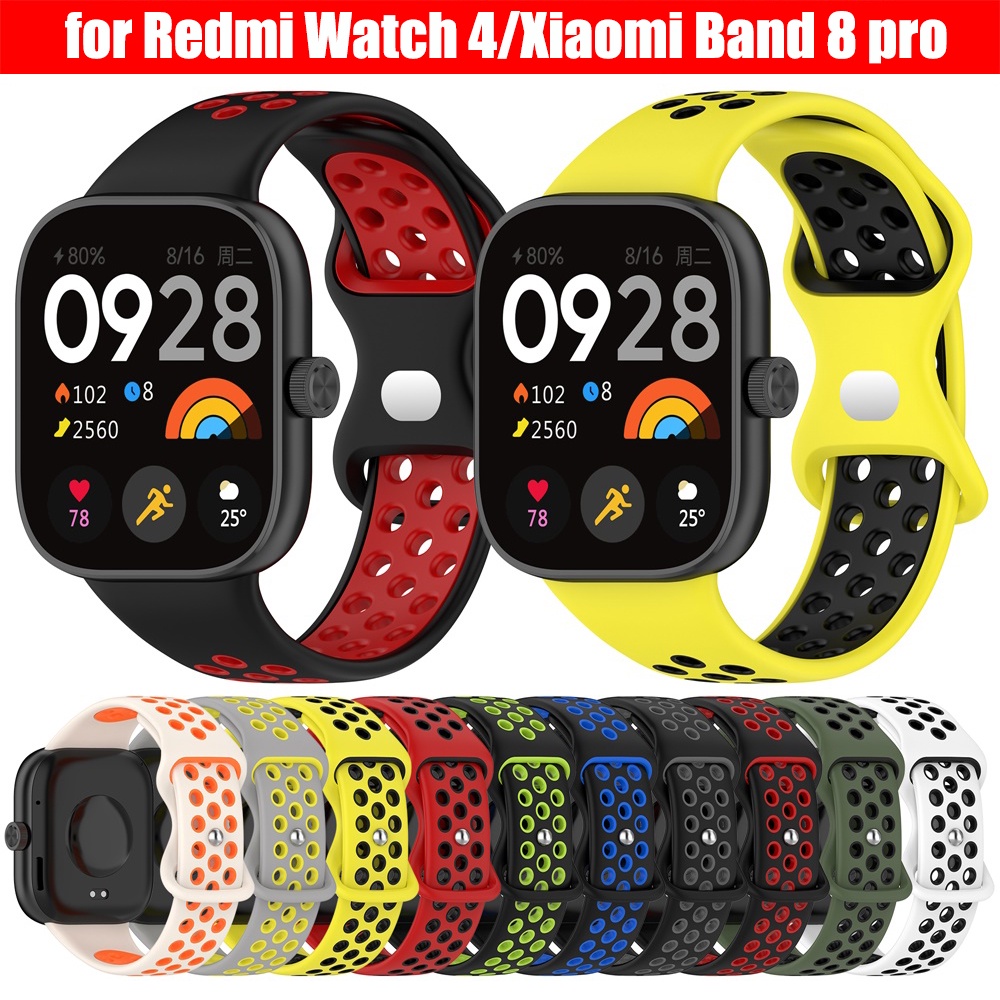 สายนาฬิกาข้อมือ ซิลิโคนนิ่ม แบบเปลี่ยน สําหรับ Xiaomi Band 8 Pro Redmi Watch 4 Smart Watch