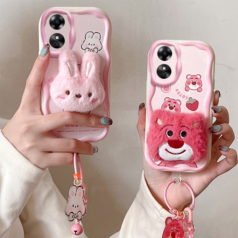 เคส oppo a17k /a17 เคสโทรศัพท์มือถือ ผ้ากํามะหยี่ขนนิ่ม ลาย bts น่ารัก สําหรับ oppo a17k /a17