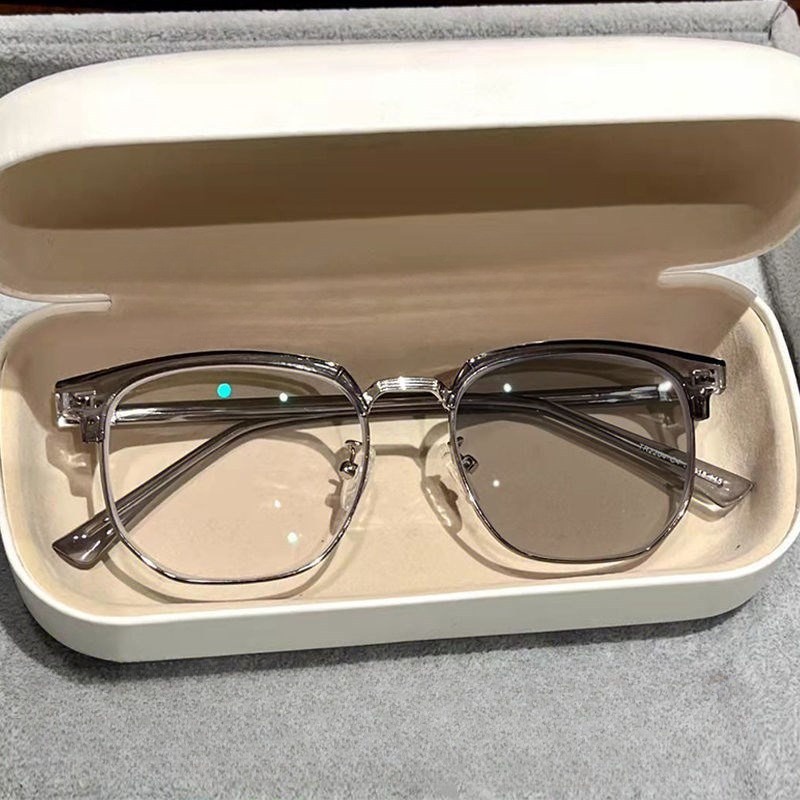 Anti-blue Ray Photochromic แว่นตาป้องกันรังสีแว่นตาคอมพิวเตอร์ UNisex เปลี่ยนเลนส์