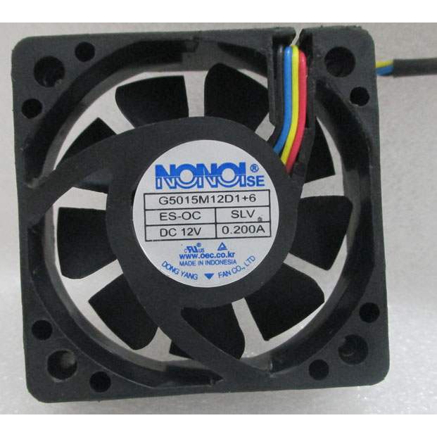Nonoise G5015M12D1+6 พัดลมระบายความร้อน 12V 0.200A สําหรับรถยนต์ 5015