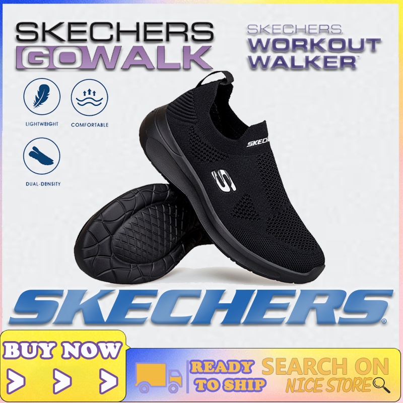 [รองเท้าผ้าใบผู้หญิง]] Skechers_go-walk รองเท้าผ้าใบ สลิปออน สําหรับผู้หญิง Kasut Sukan Wanita Kasut Perempuan