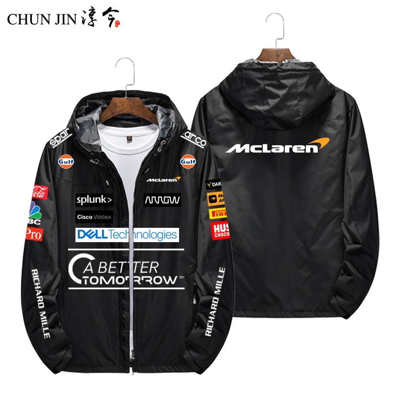 McLaren Fleet F1 Racing Suit Car Fan Lovers Workwear Jacket Racing Clothes เสื้อแจ็คเก็ตกันลม เสื้อแ