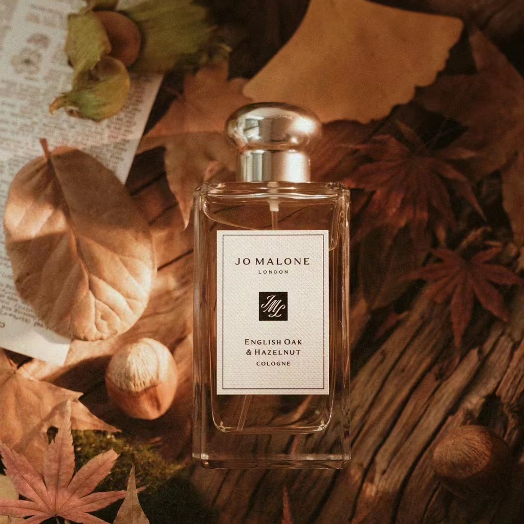 Jo Malone Jo Malone น ้ ําหอมสไตล ์ ใหม ่ British Oak และ Hazelnut 100ml น ้ ําหอมสุภาพสตรีของขวัญวันเกิดวันวาเลนไทน ์