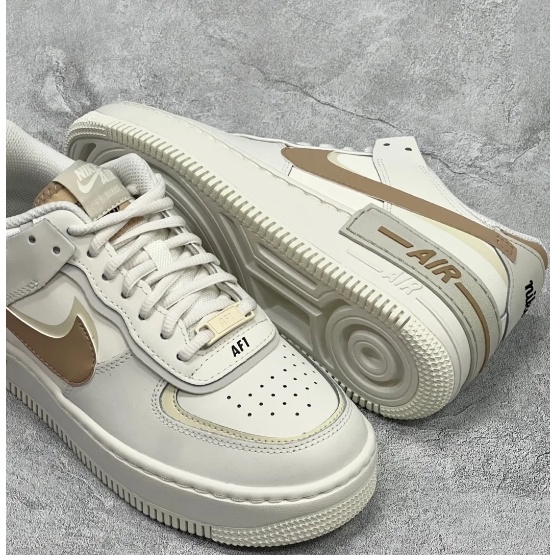 Nike Air Force 1 Low Shadow Cream（ของแท้ 100%） รองเท้า สำหรับขาย
