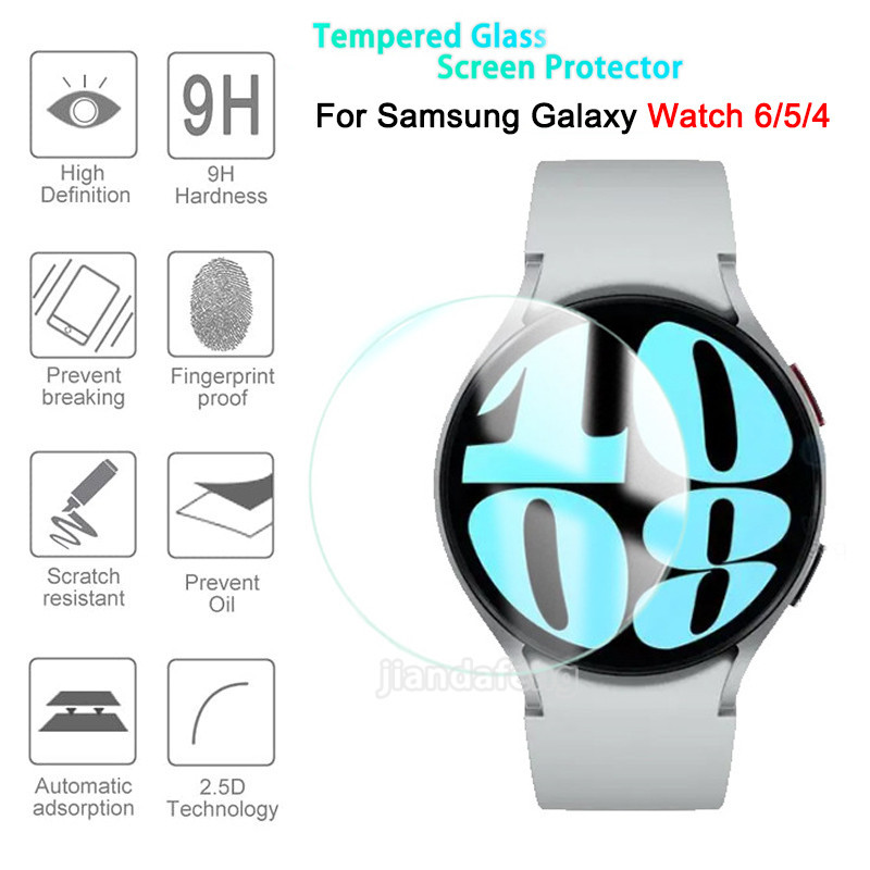 กระจกนิรภัยกันรอยหน้าจอ ความละเอียดสูง สําหรับ Samsung Galaxy Watch 6 5 4 Classic 43 มม. 47 มม. 42 มม. 46 มม. 40 มม. 44 มม. Watch5 pro 45 มม.