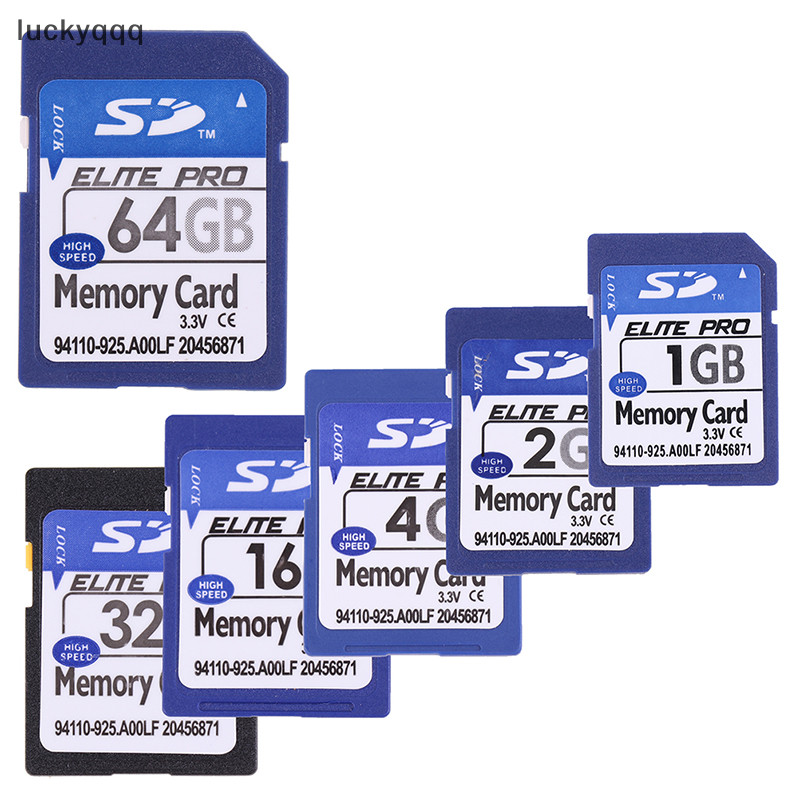 Luckyqqq การ์ดหน่วยความจําดิจิทัล SD 1GB 2GB 4GB 8GB 16GB 32GB 64GB ปลอดภัย