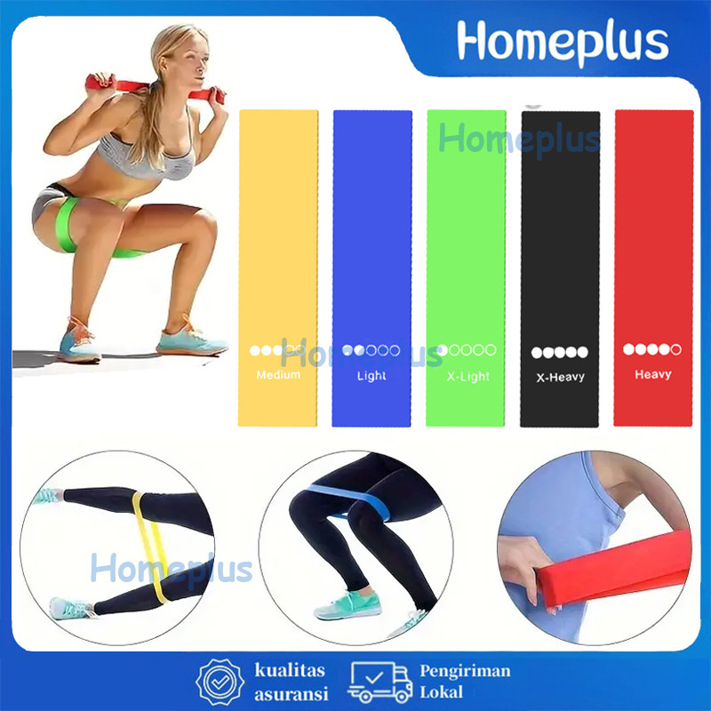 HomePlus วงต้านทาน Loopband สายรัดออกกําลังกายยางยืดหยุ่นกีฬายิมกันลื่น
