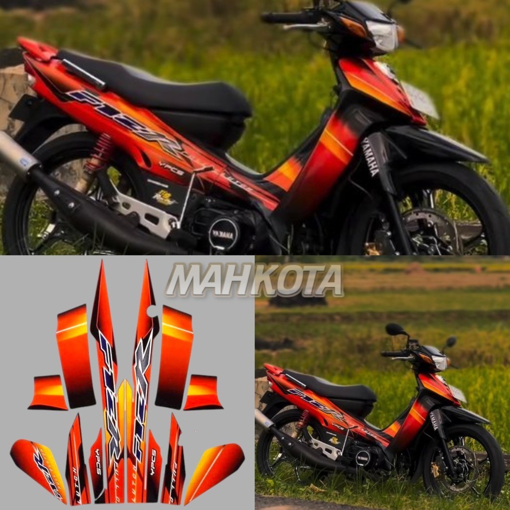 Motorcycle Polet Sticker Striping list yamaha F1ZR fizr fiz r f1 zr 2003 รายการสีส้ม ตัวเรือนมาตรฐาน