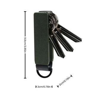 BEAKYUN5Z Key Holder, Minimalist Compact Key Organizer,สมาร์ทโลหะถือ 2-5 คีย์พวงกุญแจกลางแจ้ง