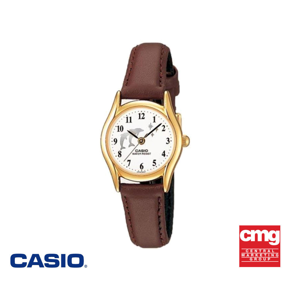 CASIO นาฬิกาข้อมือ CASIO รุ่น LTP-1094Q-7B9RDF สายหนัง สีน้ำตาล