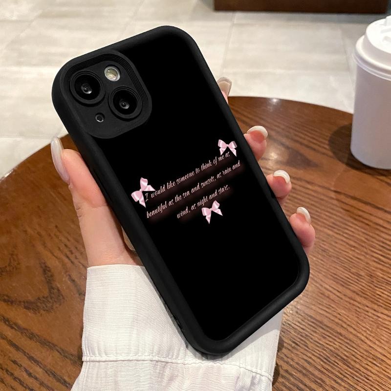 เหมาะสำหรับ IPhone 14 Pro Max 14 Plus 15 Plus 15 Pro กรณีโทรศัพท์ป้องกันการตกเคส Simple Simple Langu